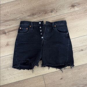 Levi’s Black Denim Women's Shorts